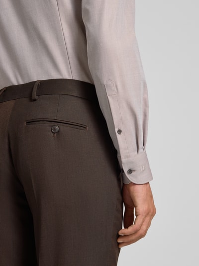 OLYMP Level Five Slim fit zakelijk overhemd met kentkraag Zand - 3