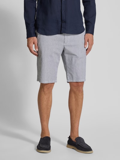 Christian Berg Men Bermudas mit Gürtel Marine 4