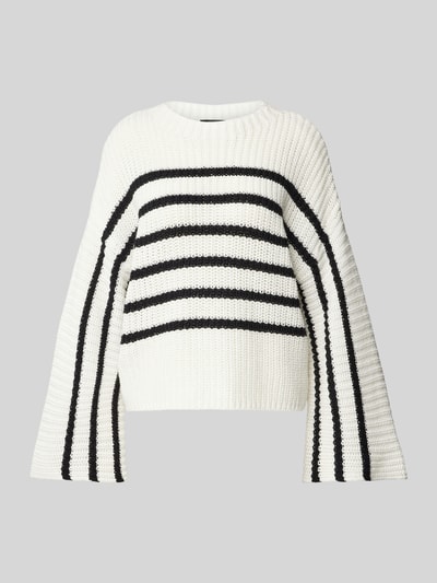 comma Gebreide pullover met trompetmouwen Offwhite - 2