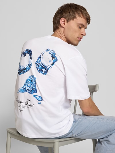 Jack & Jones T-Shirt mit Label-Print Modell 'MARINA' Weiss 3