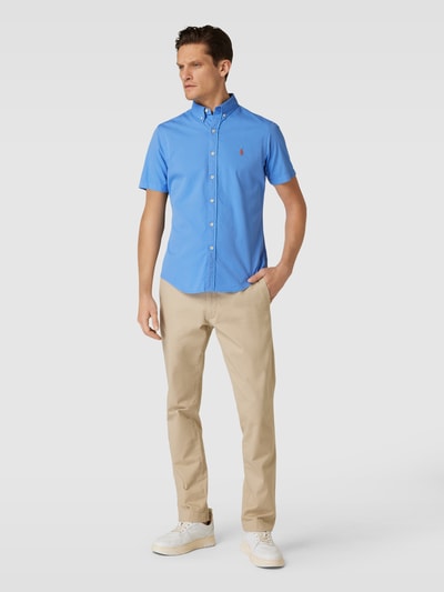 Polo Ralph Lauren Slim fit vrijetijdsoverhemd met halflange mouwen Bleu - 1