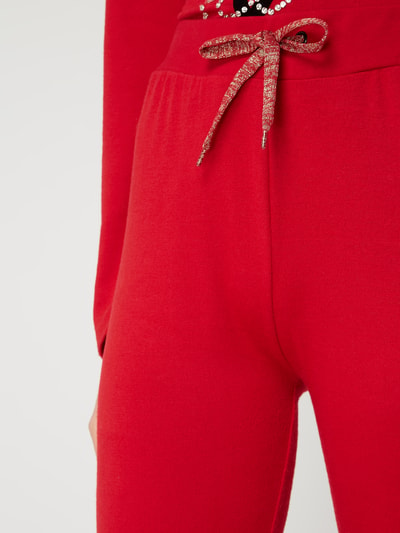 Guess Loungehose mit Stretch-Anteil und Logo-Flockprint  Rot 3