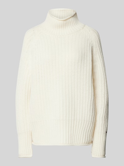 Tommy Hilfiger Strickpullover mit Stehkragen Offwhite 2