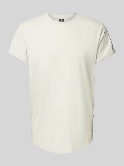 G-Star Raw T-Shirt mit Label-Print Modell 'LASHS' Hellgrau 2