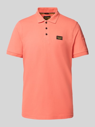 PME Legend Poloshirt met labeldetail Koraal - 2