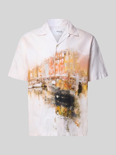 SELECTED HOMME Koszula casualowa o kroju relaxed fit z czystej bawełny Złamany biały 2