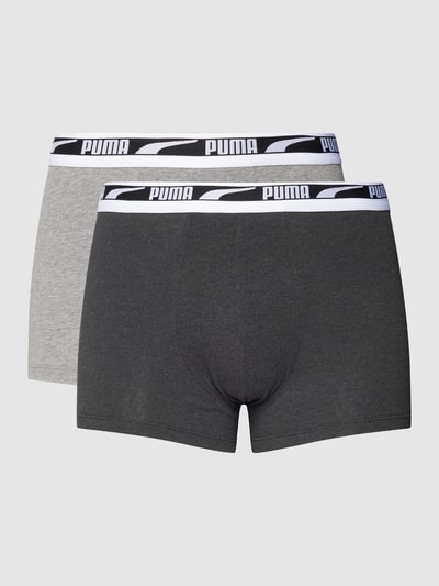 Puma Boxershort met labeldetails in een set van 2 stuks Middengrijs gemêleerd - 2