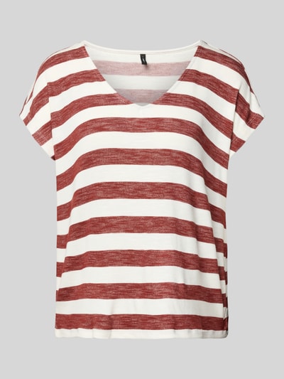 ONLY Regular Fit T-Shirt aus Viskose-Mix Modell 'LIRA' Rostrot 2