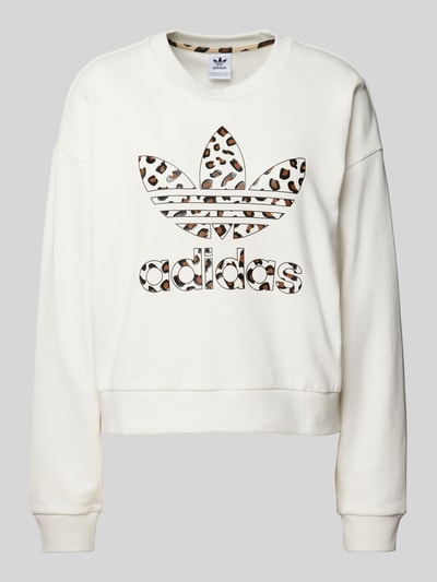 adidas Originals Bluza z nadrukiem z logo Beżowy 2