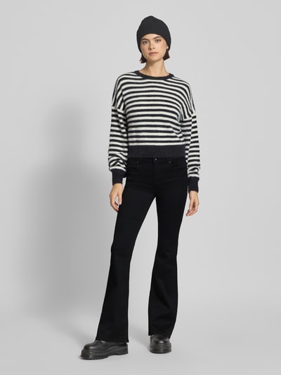 Only Bootcut Jeans aus Baumwoll-Mix Modell 'REESE' Black 1