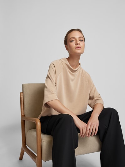 Someday Sweatshirt mit Stehkragen Modell 'Unoa' Camel 3