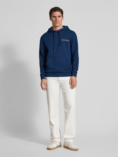 Tommy Hilfiger Regular Fit Hoodie mit Motiv-Print Blau 1