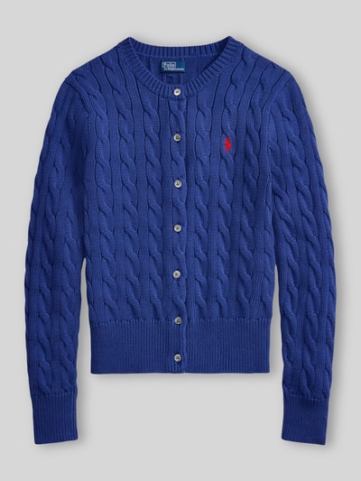 Polo Ralph Lauren Slim Fit Strickjacke aus reiner Baumwolle Royal 2