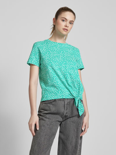 Tom Tailor Denim T-shirt met knoopdetail Grasgroen - 4