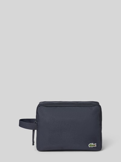 Lacoste Toilettas met 2 ritsvakken Marineblauw - 2