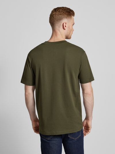 SELECTED HOMME T-shirt met ronde hals, model 'COLMAN200' Donkergroen - 5