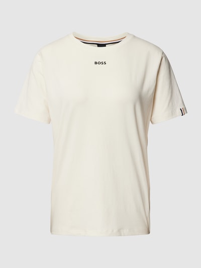 BOSS T-Shirt mit Label-Print Weiss 1