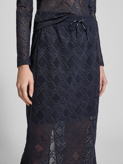 Marc Cain Midirock mit elastischem Bund und Tunnelzug Marine 3