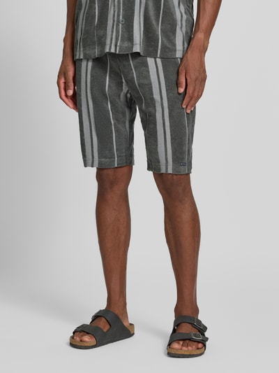 Tom Tailor relaxed fit short van katoenmix Olijfgroen - 4