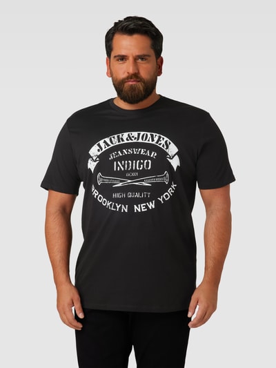 Jack & Jones Plus PLUS SIZE T-Shirt mit Label-Print Black 4