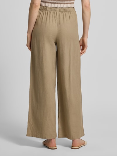 ICHI Wide Leg Pants mit Eingrifftaschen Modell 'LINNO' Taupe 5