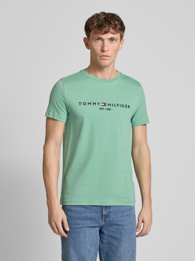 Tommy Hilfiger T-Shirt mit Label-Stitching Apfel 4