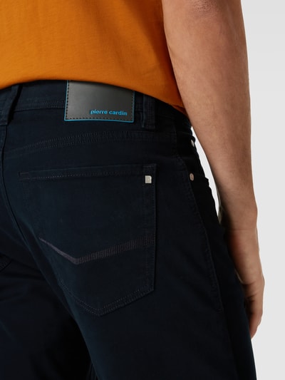 Pierre Cardin Slim fit broek met effen design Marineblauw - 3
