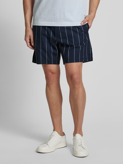 BOSS Orange Bermuda met steekzakken, model 'Sandrew' Marineblauw - 4