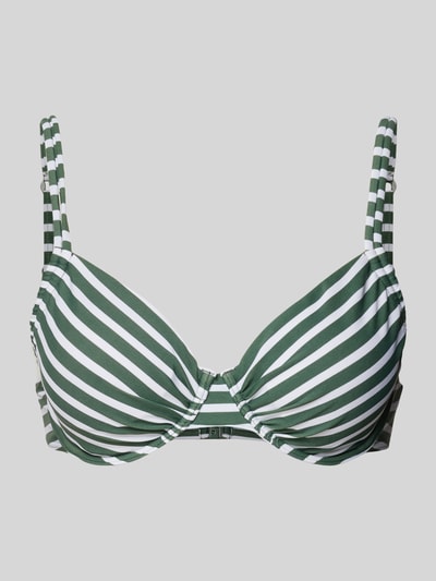 VENICE BEACH Bikini-Oberteil mit vorgeformten Cups Modell 'Summer' Oliv 1