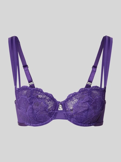 Triumph Balconettebeha met kant, model 'Palina Moonlight Kiss' Paars - 1