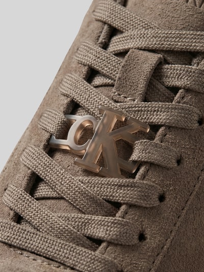 CK Calvin Klein Sneaker aus echtem Rindsleder mit Logo-Details Taupe 4