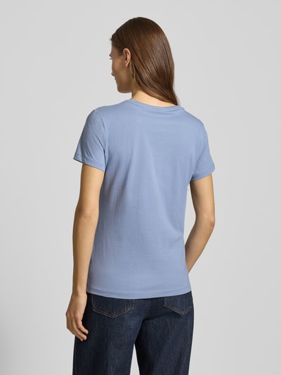 BOSS Orange T-shirt o kroju regular fit z czystej bawełny model ‘C_ELOVE_EMBRO’ Szaroniebieski 5