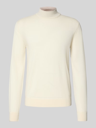 CRUNA Strickpullover mit Mock-Neck Offwhite 2