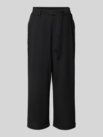 Tom Tailor Denim Kuloty z wysokim stanem i wiązanym paskiem Czarny 2