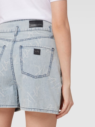 ARMANI EXCHANGE Jeansshorts mit 5 Pocket Design hellblau online kaufen