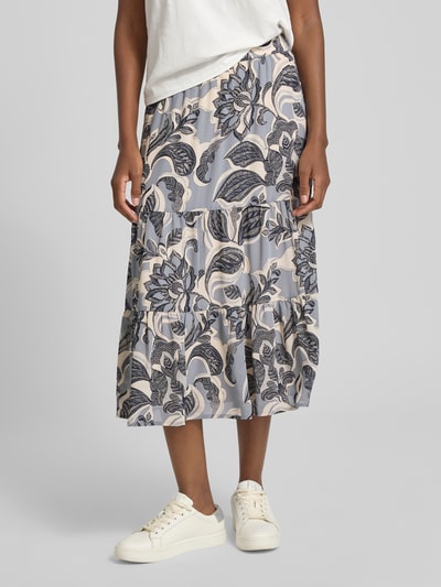 comma Spódnica midi z efektem stopniowania Szaroniebieski 4