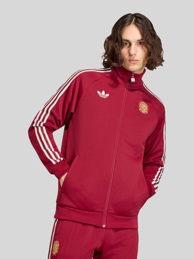 adidas Originals Regular Fit Trainingsjacke Spanien mit Baumwoll-Anteil Bordeaux 4