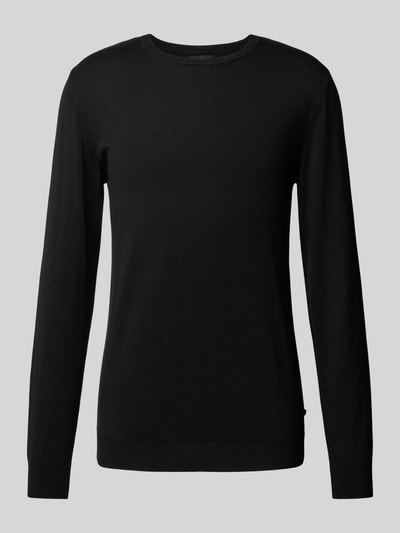 Matinique Pullover met labeldetail, model 'Jones' Zwart - 2