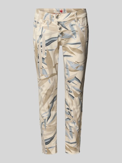 Buena Vista Spodnie materiałowe z 5 kieszeniami model ‘Malibu’ Trzcinowy 2