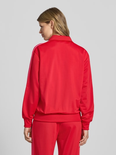 adidas Originals Bluza rozpinana o kroju regular fit ze stójką model ‘Firebird’ Czerwony 5