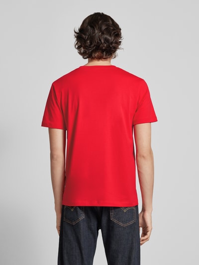 Tom Tailor Denim T-Shirt mit Rundhalsausschnitt Rot 5