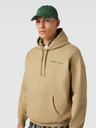 Polo Ralph Lauren Oversized Hoodie in melierter Optik Khaki 3