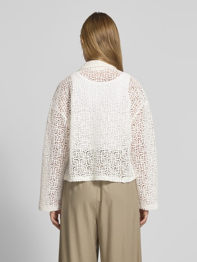 Christian Berg Woman Relaxed fit overhemdblouse van katoenmix Offwhite - 5