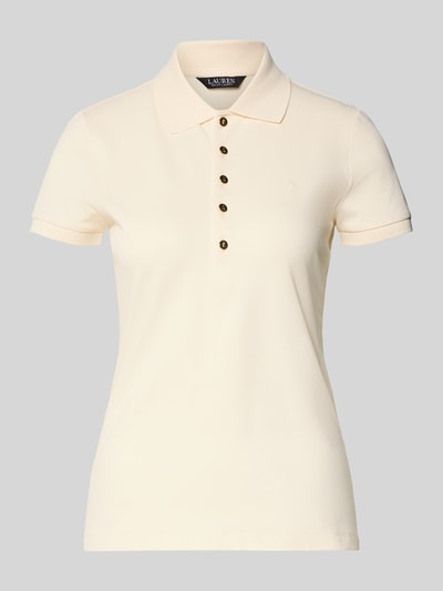 Lauren Ralph Lauren Slim Fit Poloshirt mit Knopfleiste Modell 'KIEWICK' Beige 2