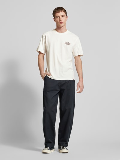 Dickies T-Shirt mit Label-Print Modell 'WOOD' Offwhite 1