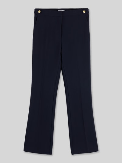 Tommy Hilfiger High Waist Stoffhose mit Goldknöpfen Marine 2