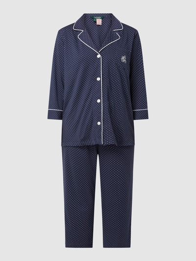 Lauren Ralph Lauren Pyjama mit Streifenmuster Dunkelblau 2