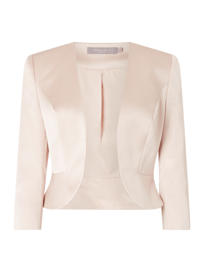 Christian Berg Cocktail Bolero aus Satin Rosa 1