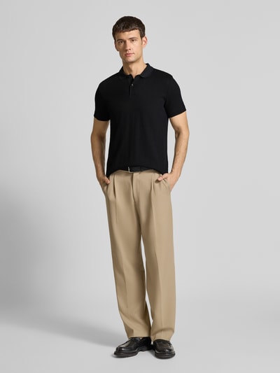 JOOP! Collection Koszulka polo o kroju regular fit z czystej bawełny model ‘Bianco’ Czarny 1