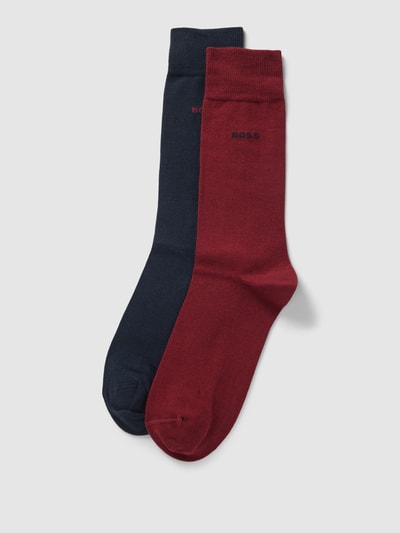 BOSS Socken mit Label-Detail im 2er-Pack Dunkelrot 1